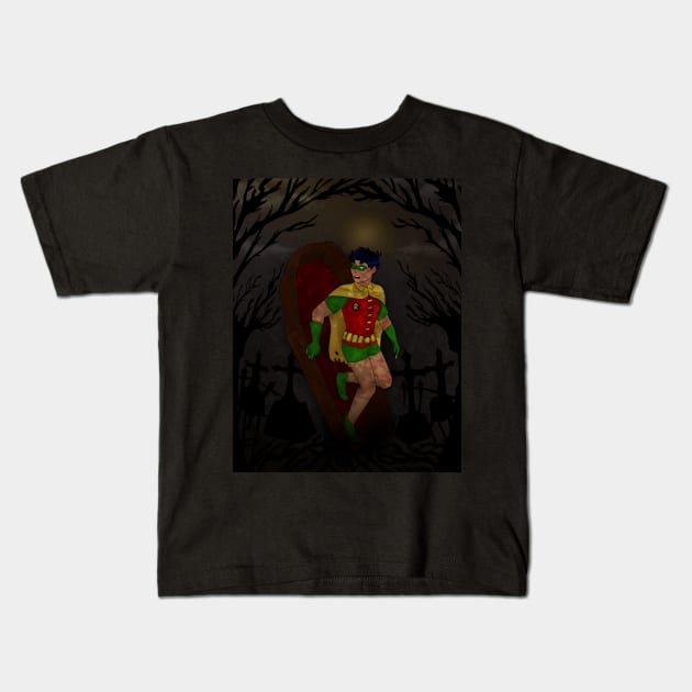 Grave Jay Kids T-Shirt by TheStickPeople